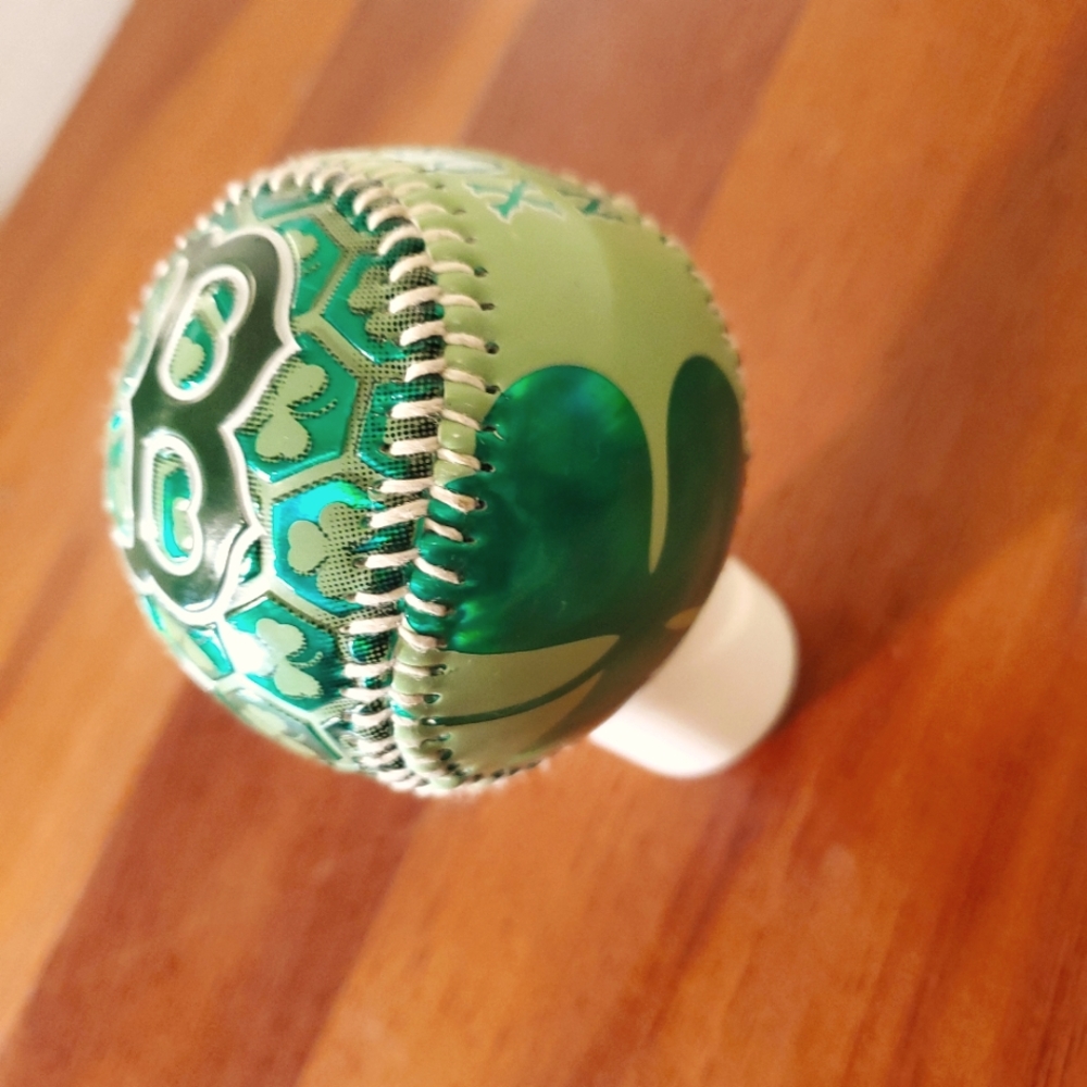 RARE Green Engraved+ Embossed BOSTON Red Sox IRISH Baseball'09 Franklin SHAMROCK
